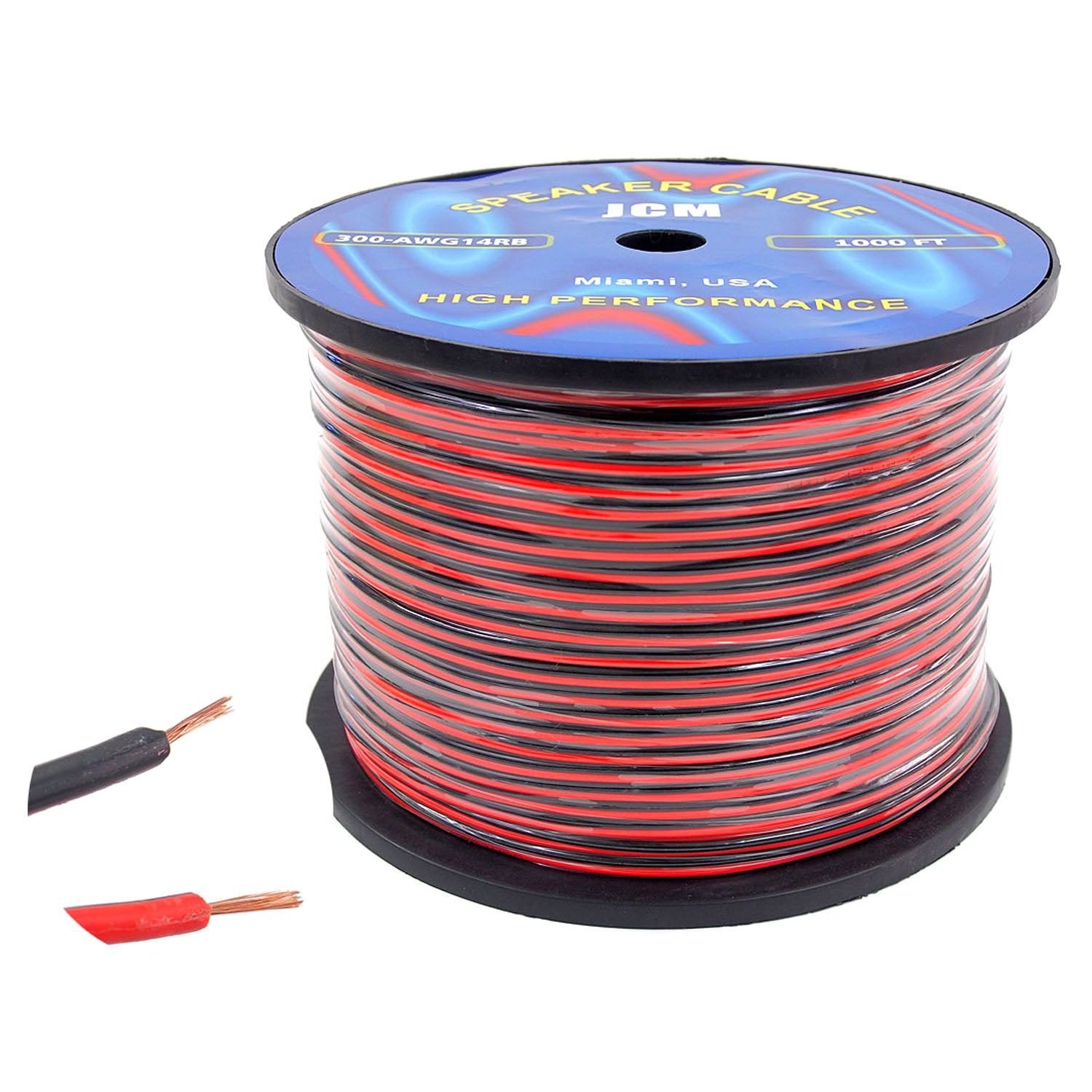 300-AWG14/RB 1KFT 14GA 2C R/B Spek.Cable