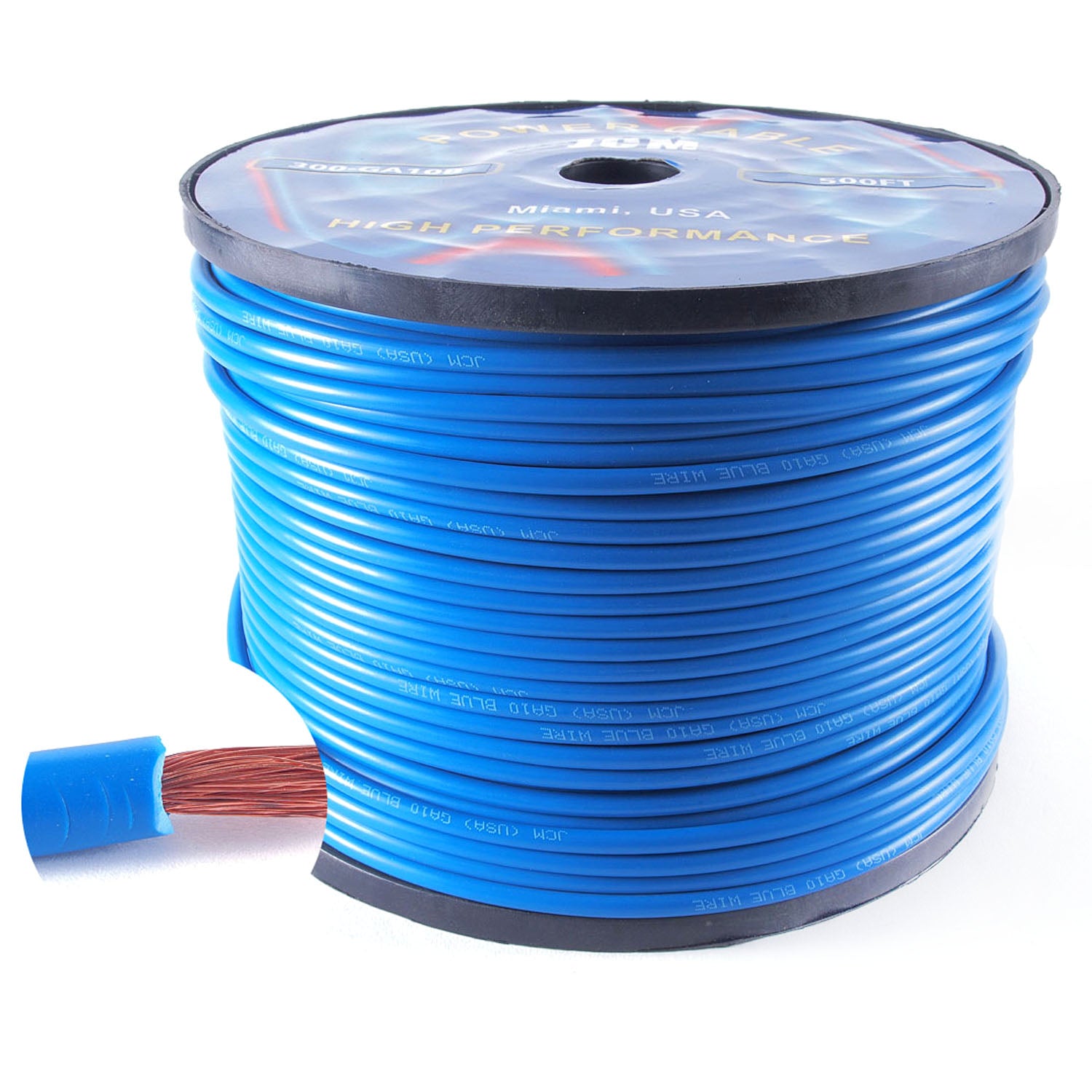 300-GA10/B500FT 500FT 10GA Blue Wire