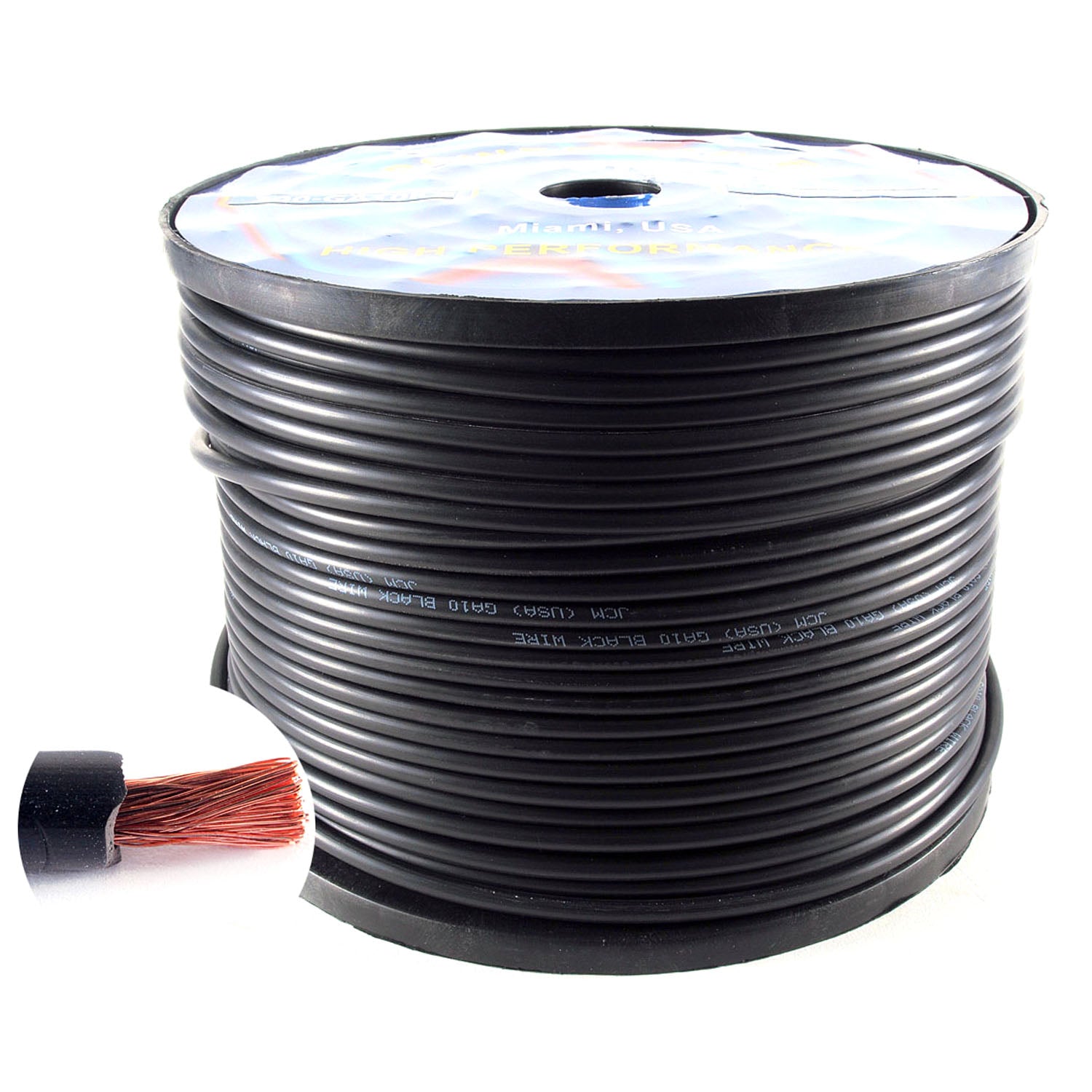 300-GA10/K500FT 500FT 10GA Black Wire