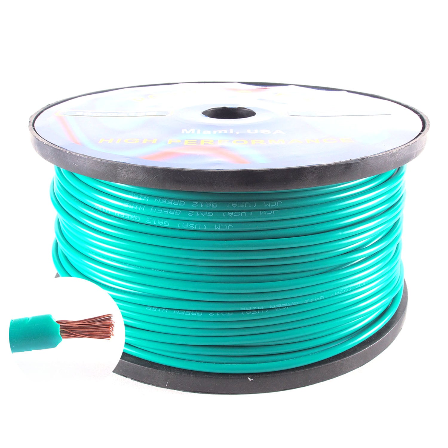 300-GA12/G500FT 500FT 12GA Green Wire