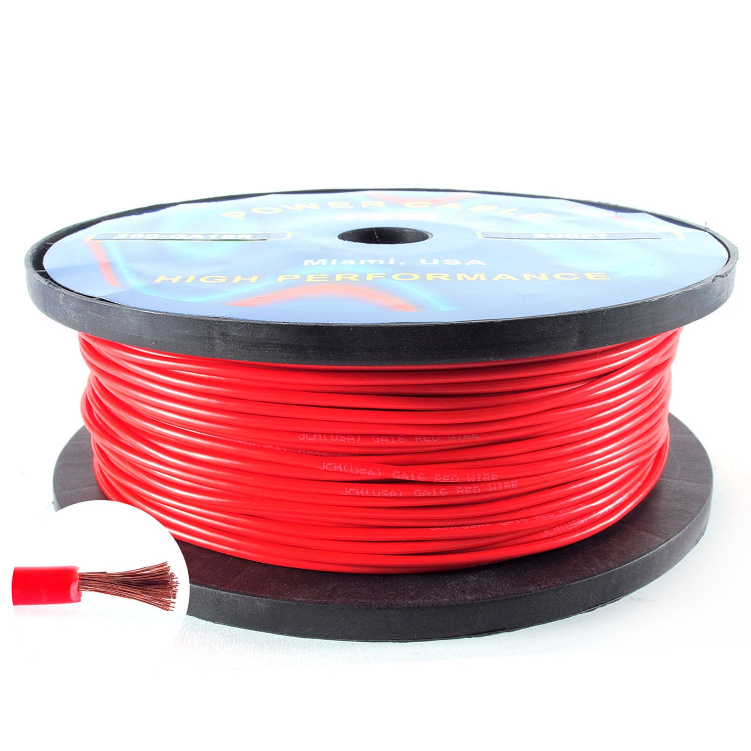 300-GA16/R500FT 500FT 16GA Red Wire