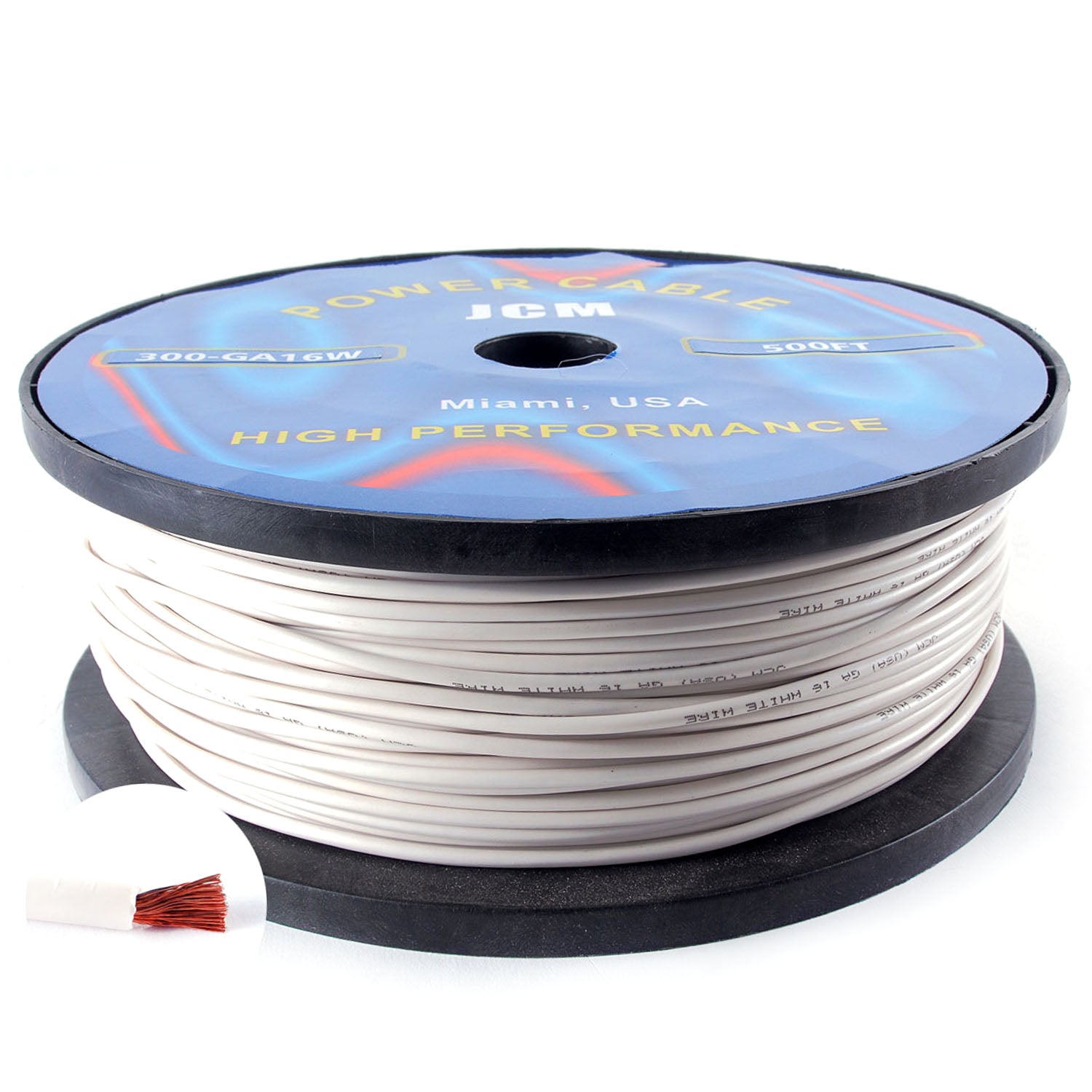 300-GA16/W500FT 500FT 16GA White Wire