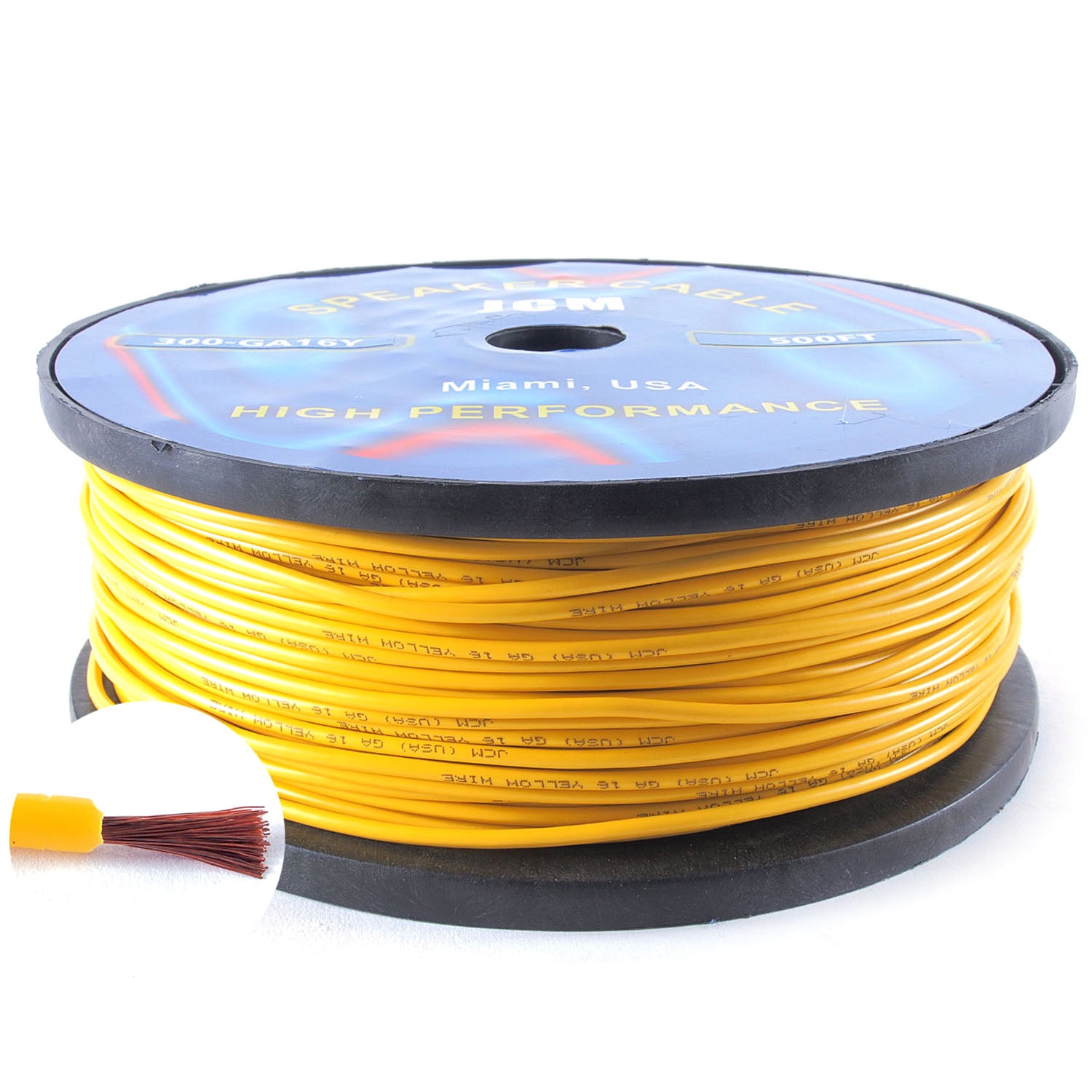 300-GA16/Y500FT 500FT 16GA Yellow Wire