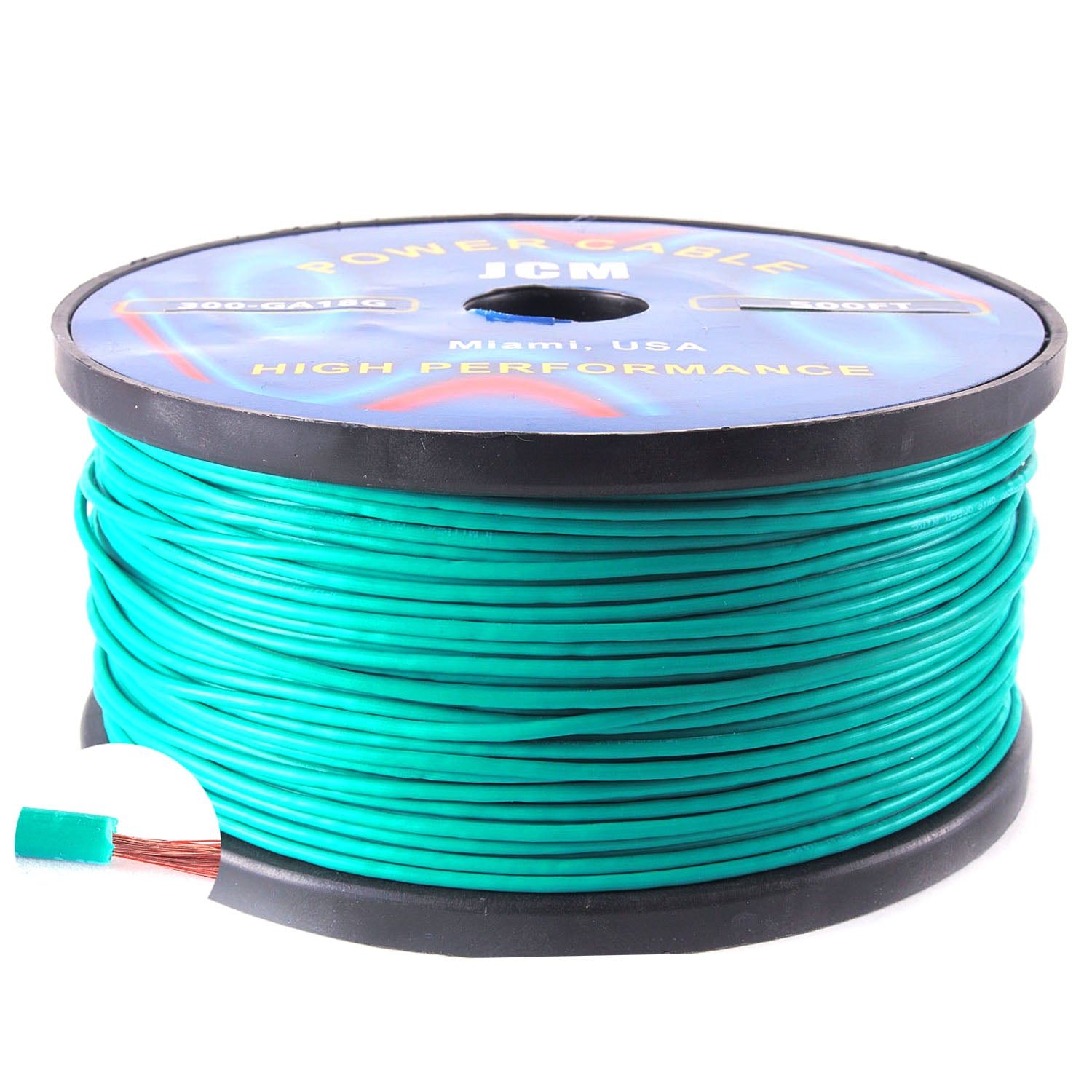 300-GA18/G500FT 500FT 18GA Green Wire