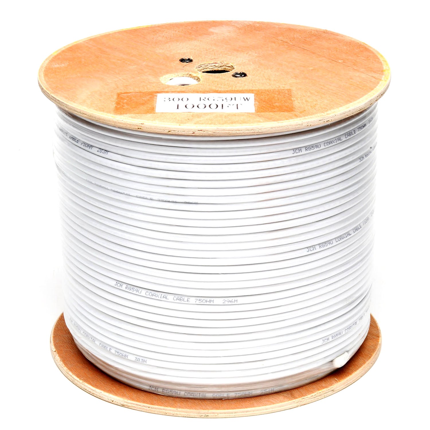 300-RG59UW 1KFT RG59 Coaxial Cable White