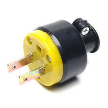 Enchufe de alimentación de CA plano 2P 45-PL2051, color negro