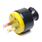 45-PL2051 2P Flat AC Power Plug Black