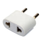 45-U109 AC Round Plug-AC Jack White