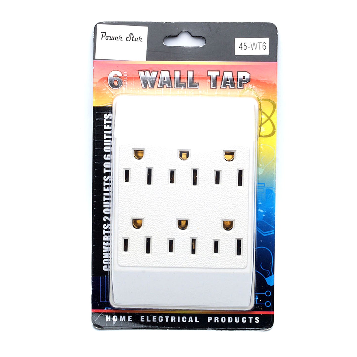 45-WT6 6 Outlet Wall TAP 120V AC/W