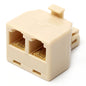 6-TL0003 6P4C 1Plug to 2Jacks Coupler