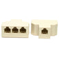 6-TL0007 6P4C 1Jack to 3Jacks Coupler
