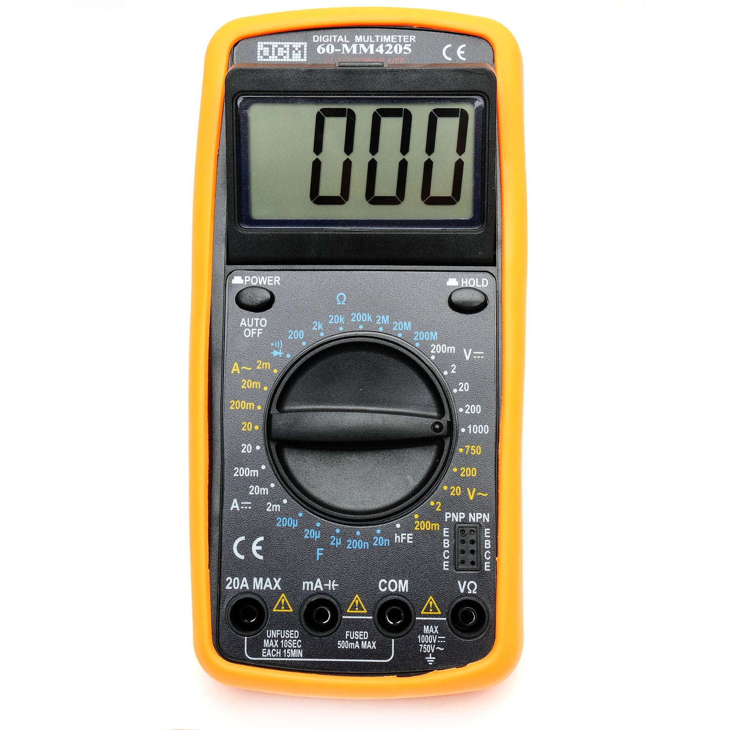 60-MM4205 Digital multimeter w/h yellow