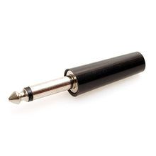 7-JC1302 6.3mm Mono Plug Black Plastic