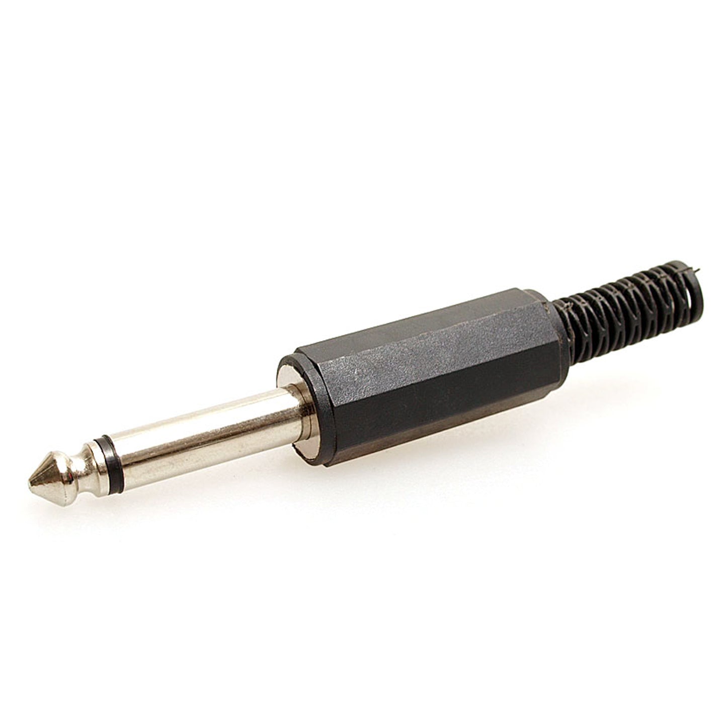 7-JC1303 6.3mm Mono Plug Black W/CP
