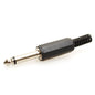 7-JC1303 6.3mm Mono Plug Black W/CP