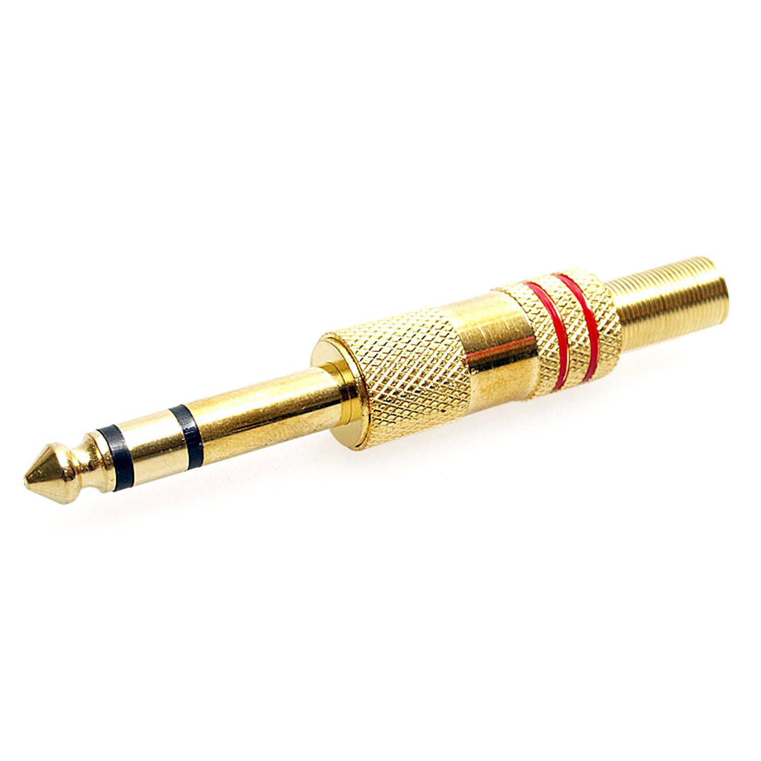 7-JC1309 6.3mm Stereo plug gold w/sp