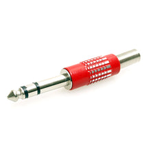 7-JC1313 6.3mm Stereo Plug Red W/SP