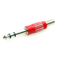 7-JC1313 6.3mm Stereo Plug Red W/SP