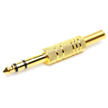 7-JC1357 6.3mm Stereo Plug Gold W/SP