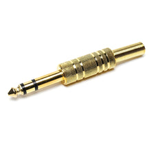 7-JC1358 6.3mm Stereo Plug Gold W/SP
