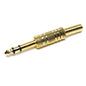 7-JC1358 6.3mm Stereo Plug Gold W/SP