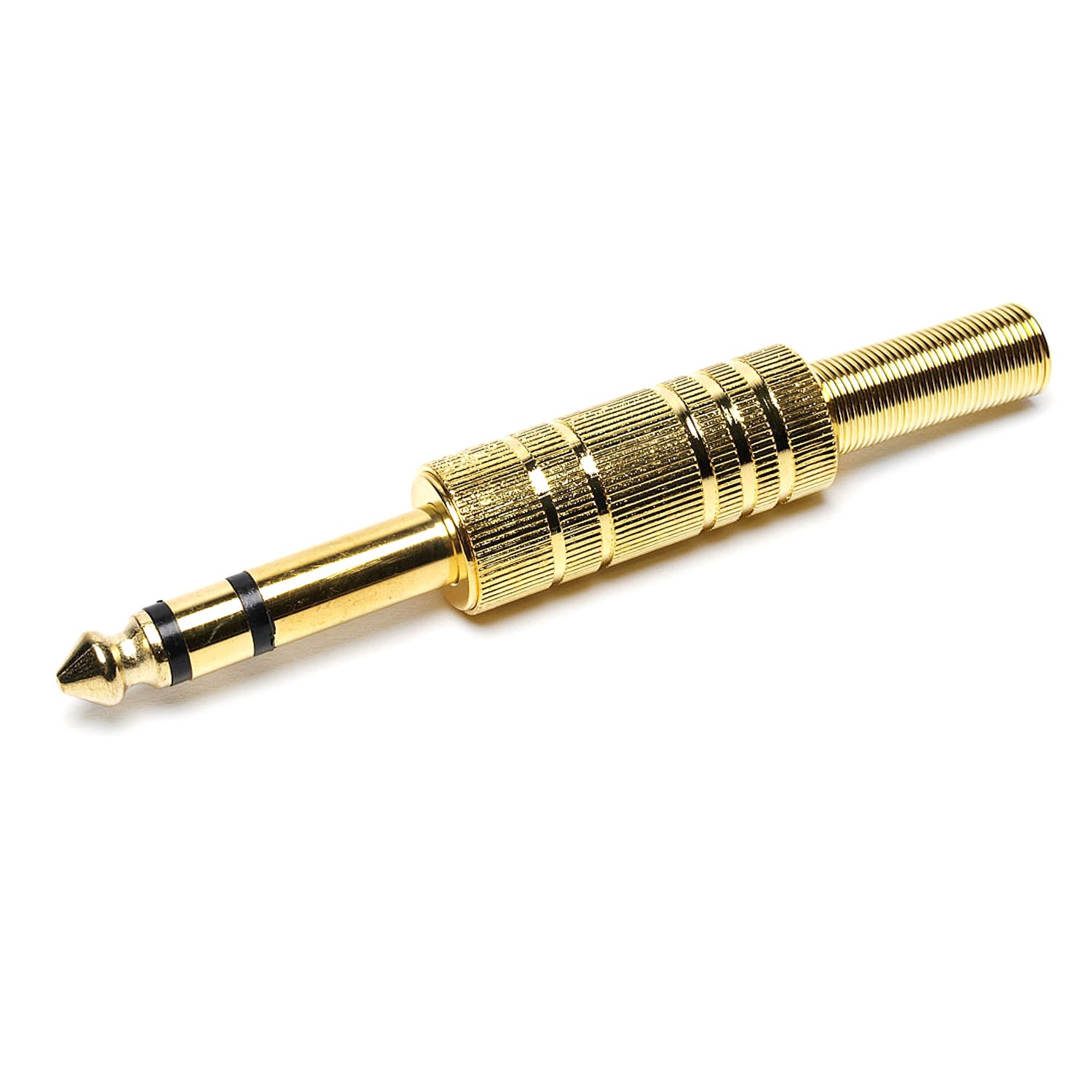 7-JC1358 6.3mm Stereo plug gold w/sp