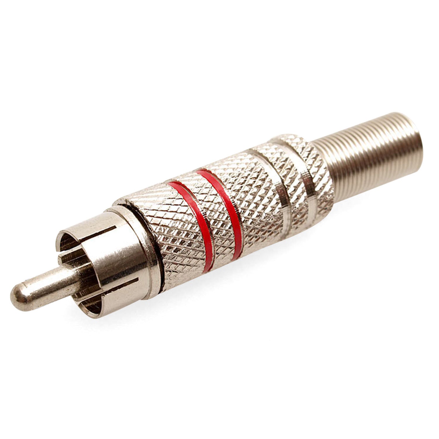 7-JC1504R RCA Plug red nickel M.w/sp