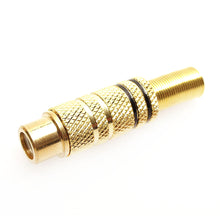 7-JC1511B RCA Jack Black Gold/M W/SP