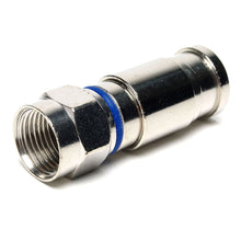 7-JC3208 F Male RG6 Compression Blue
