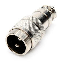 7-JC7344-2P 2 PIN Mic Male Plug Metal