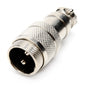 7-JC7344-2P 2 PIN Mic Male Plug Metal