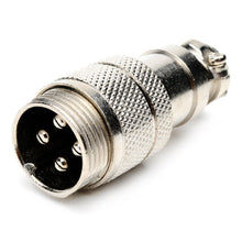 7-JC7344-4P 4 PIN Mic Male Plug Metal