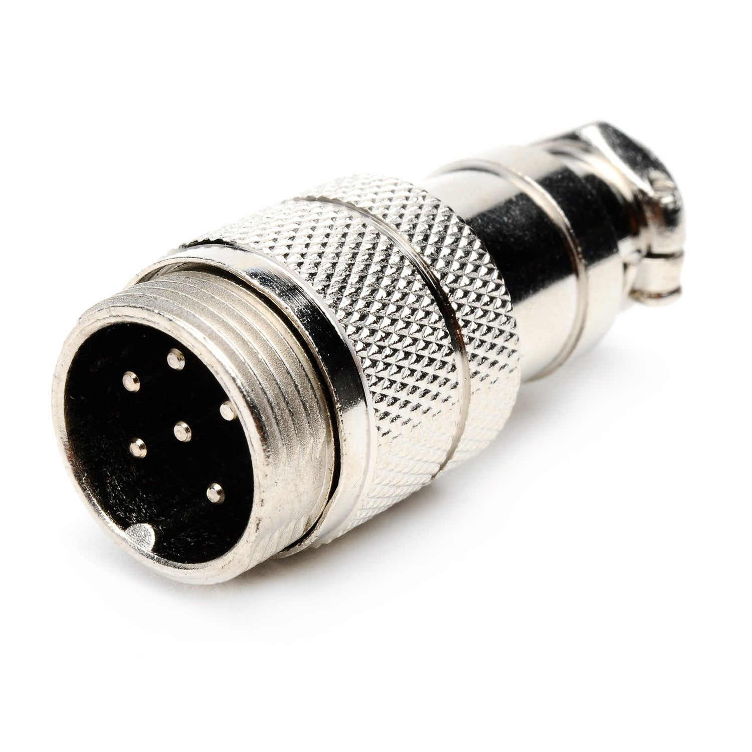 7-JC7344-6P 6 Pin mic male plug metal