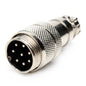 7-JC7344-8P 8 PIN Mic Male Plug Metal