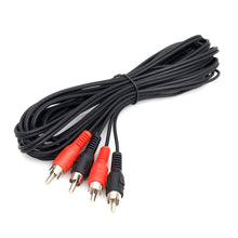9-AC1023 10FT RCA 2P/2P G/R/W black