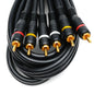 9-AC3101 10FT RCA 3P/3P G/R/Y/W/B