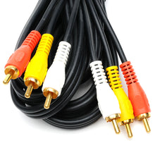 9-AC3106 10FT RCA 3P/3P G/R/Y/W/B