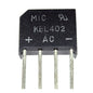 KBL402 Flat Bridge 4A 200V 4P/P