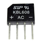 KBL608 Flat Bridge 6A 800V 4P/P