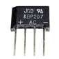 KBP207 Flat Bridge 2A 700V 4P/P