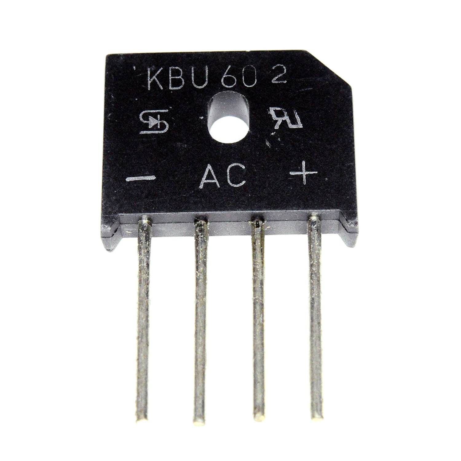 KBU602 Bridge Rectifier Diode 4P 6A 200V Single Row