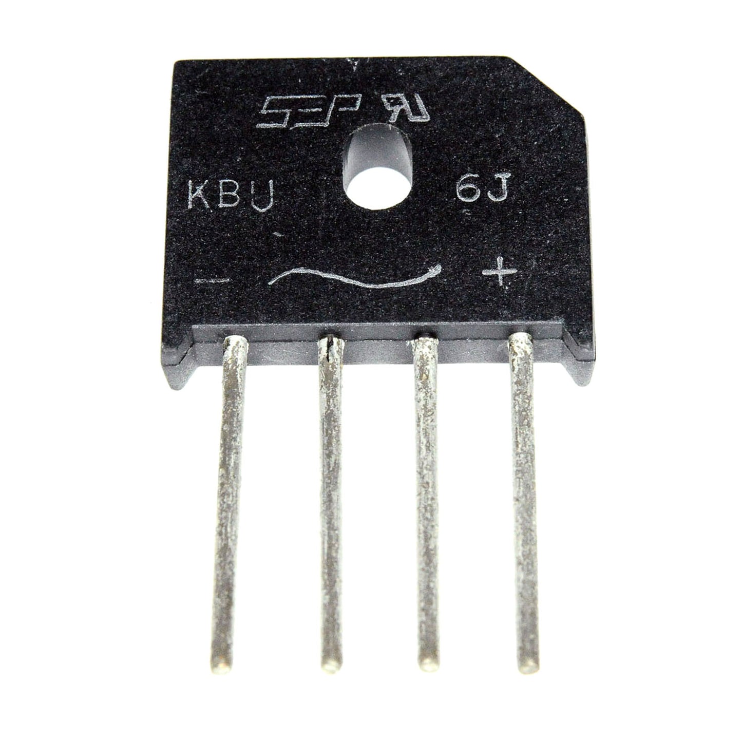 Puente plano KBU6J 6A 600V 4P/P
